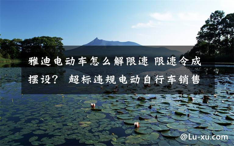 雅迪電動車怎么解限速 限速令成擺設(shè)？ 超標(biāo)違規(guī)電動自行車銷售有禁不止