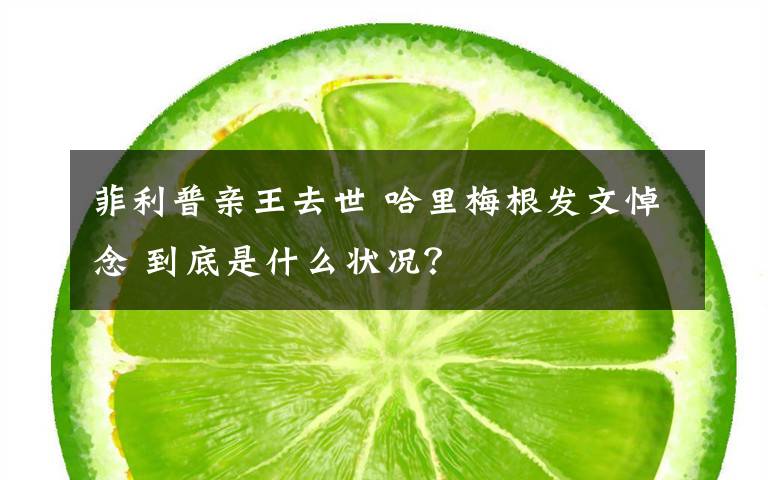 菲利普親王去世 哈里梅根發(fā)文悼念 到底是什么狀況？