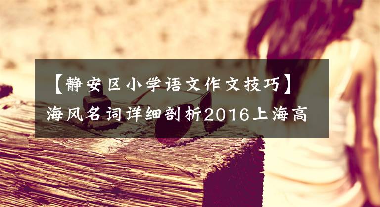 【靜安區(qū)小學(xué)語(yǔ)文作文技巧】海風(fēng)名詞詳細(xì)剖析2016上海高考語(yǔ)文作文