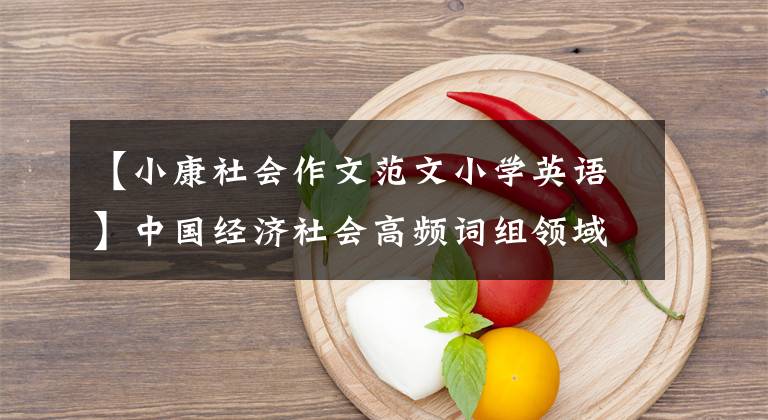 【小康社會作文范文小學(xué)英語】中國經(jīng)濟(jì)社會高頻詞組領(lǐng)域整理(1)！翻譯，作文必備！