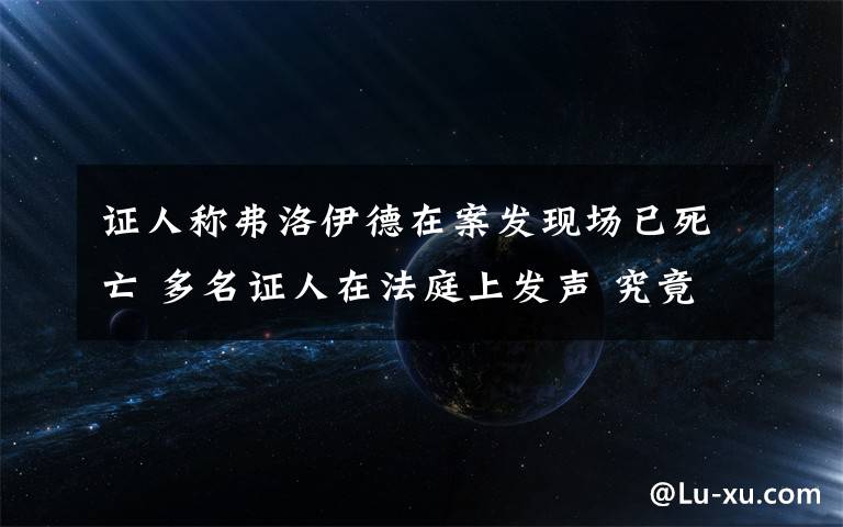 證人稱弗洛伊德在案發(fā)現(xiàn)場已死亡 多名證人在法庭上發(fā)聲 究竟是怎么一回事?