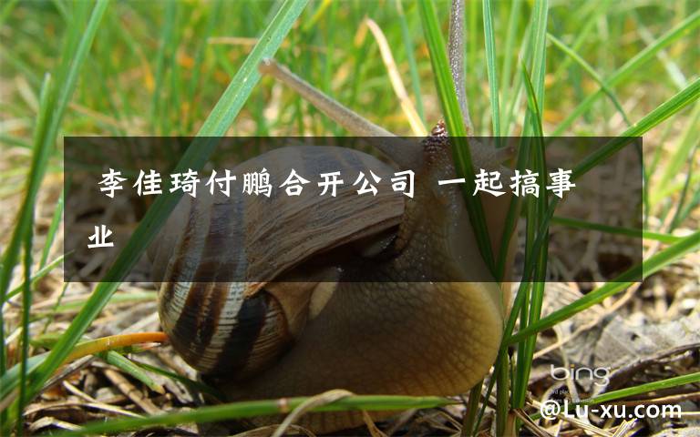  李佳琦付鵬合開(kāi)公司 一起搞事業(yè)