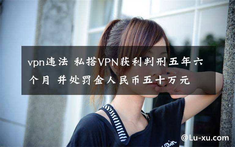 vpn違法 私搭VPN獲利判刑五年六個月 并處罰金人民幣五十萬元