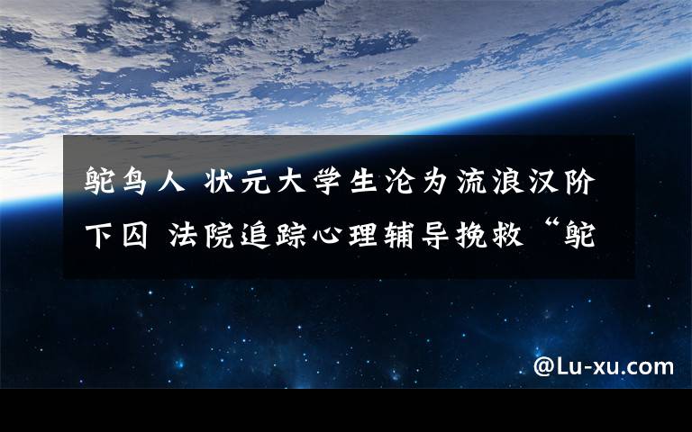 鴕鳥人 狀元大學(xué)生淪為流浪漢階下囚 法院追蹤心理輔導(dǎo)挽救“鴕鳥人”