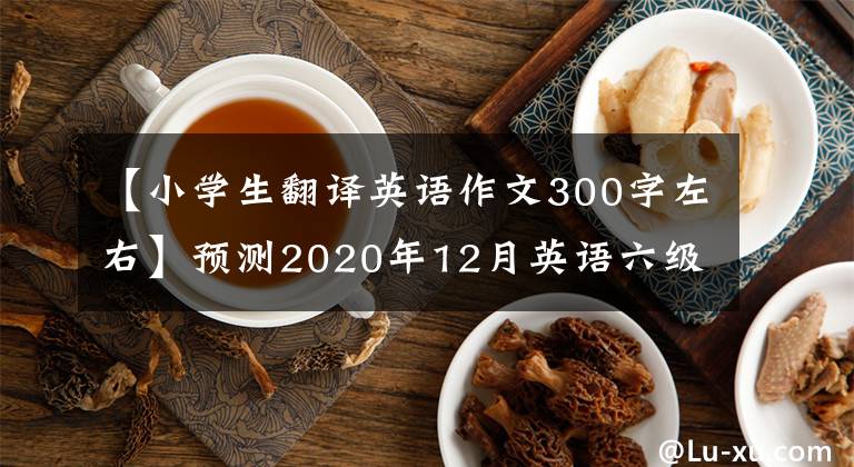 【小學(xué)生翻譯英語作文300字左右】預(yù)測2020年12月英語六級壓迫題目！2020年下半年英語六級作文翻譯預(yù)測附有萬能作文模板。