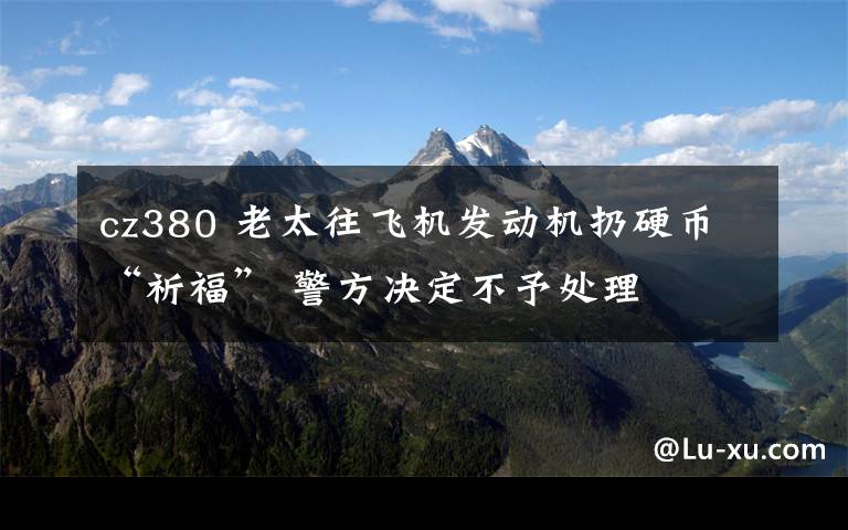 cz380 老太往飛機(jī)發(fā)動(dòng)機(jī)扔硬幣“祈?！?警方?jīng)Q定不予處理