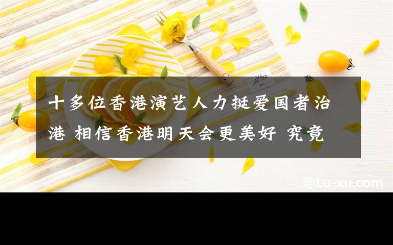 十多位香港演藝人力挺愛(ài)國(guó)者治港 相信香港明天會(huì)更美好 究竟發(fā)生了什么?