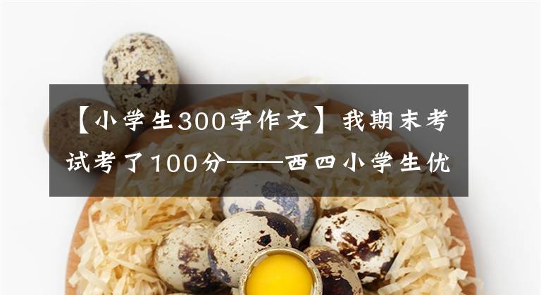 【小學生300字作文】我期末考試考了100分——西四小學生優(yōu)秀日記周記作文300字。