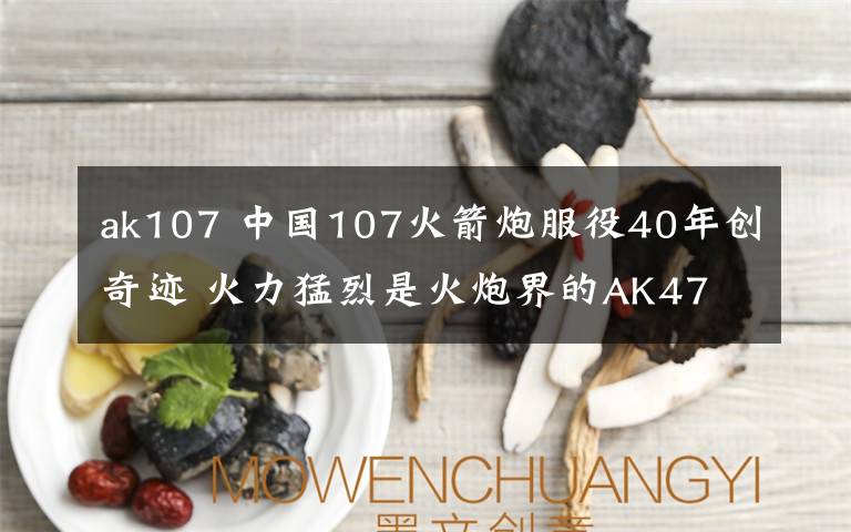 ak107 中國(guó)107火箭炮服役40年創(chuàng)奇跡 火力猛烈是火炮界的AK47