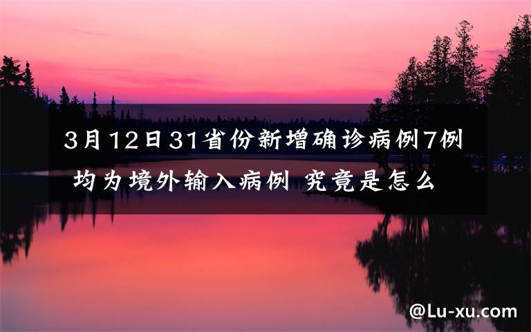 3月12日31省份新增確診病例7例 均為境外輸入病例 究竟是怎么一回事?