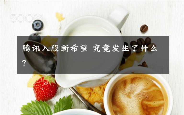 騰訊入股新希望 究竟發(fā)生了什么?