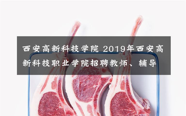 西安高新科技學院 2019年西安高新科技職業(yè)學院招聘教師、輔導員