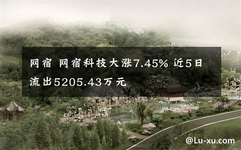 網(wǎng)宿 網(wǎng)宿科技大漲7.45% 近5日流出5205.43萬(wàn)元