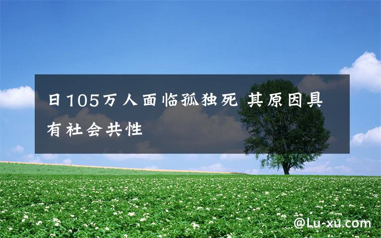 日105萬(wàn)人面臨孤獨(dú)死 其原因具有社會(huì)共性