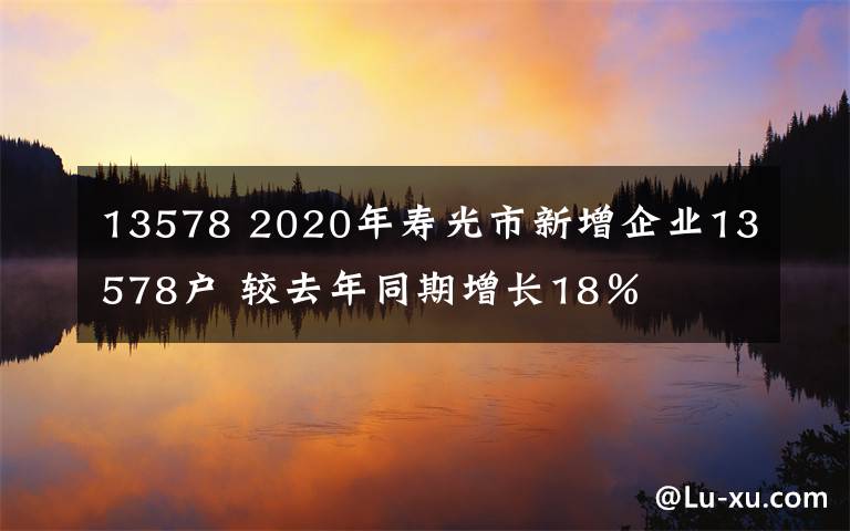 13578 2020年壽光市新增企業(yè)13578戶 較去年同期增長18％