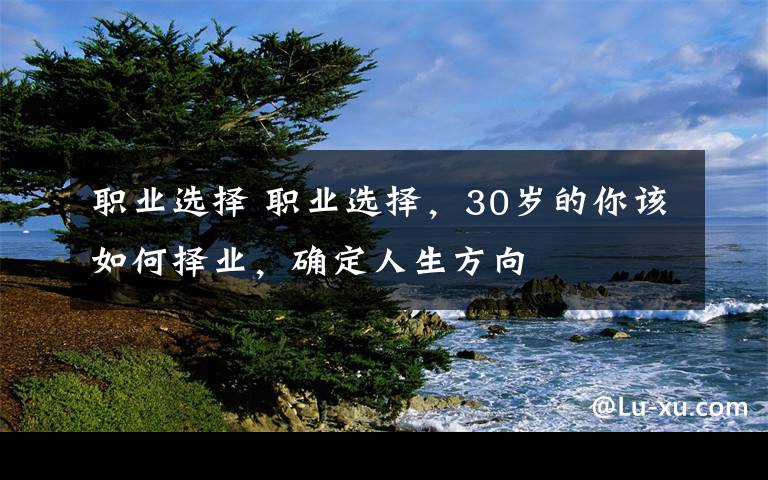 職業(yè)選擇 職業(yè)選擇，30歲的你該如何擇業(yè)，確定人生方向