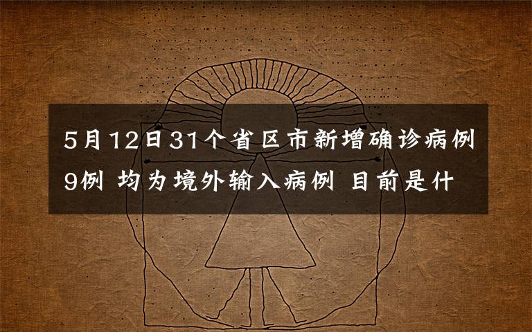 5月12日31個(gè)省區(qū)市新增確診病例9例 均為境外輸入病例 目前是什么情況？