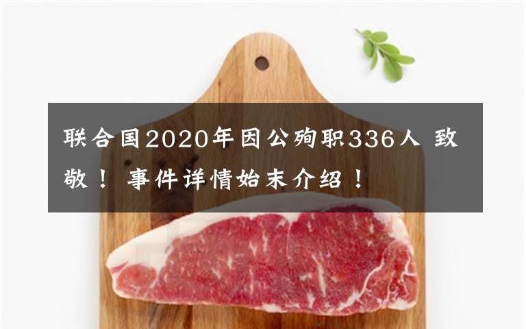 聯(lián)合國2020年因公殉職336人 致敬！ 事件詳情始末介紹！