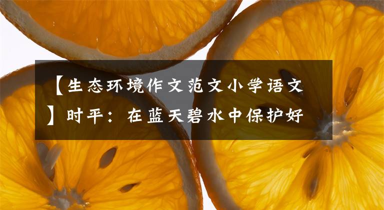 【生態(tài)環(huán)境作文范文小學(xué)語文】時平：在藍(lán)天碧水中保護(hù)好生態(tài)文明。