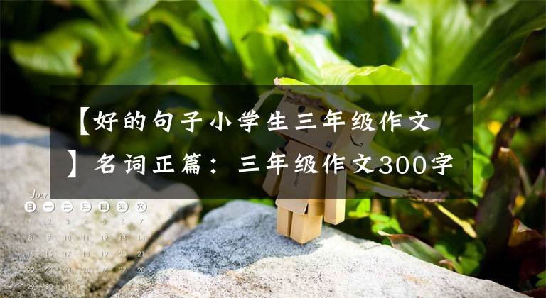 【好的句子小學生三年級作文】名詞正篇：三年級作文300字各類型44篇滿分范文大全，高分必備。