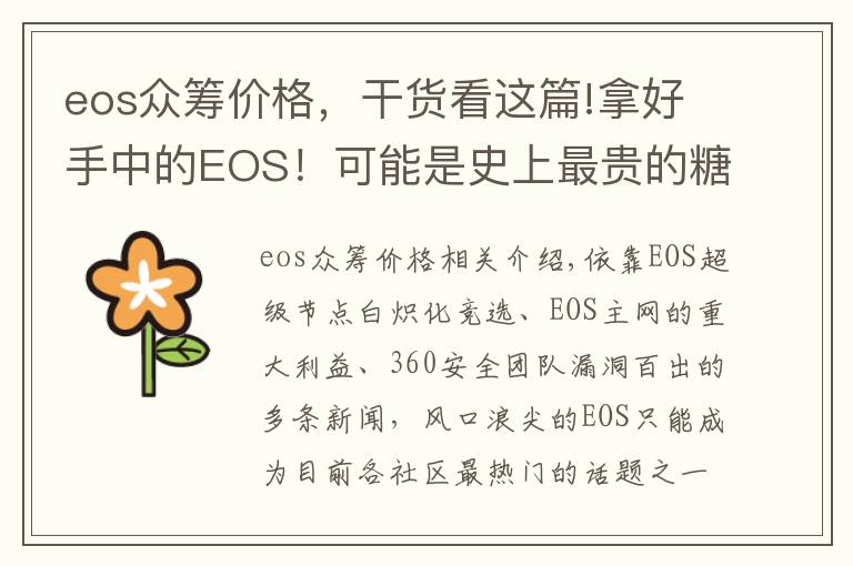 eos眾籌價(jià)格，干貨看這篇!拿好手中的EOS！可能是史上最貴的糖果EON即將開始空投