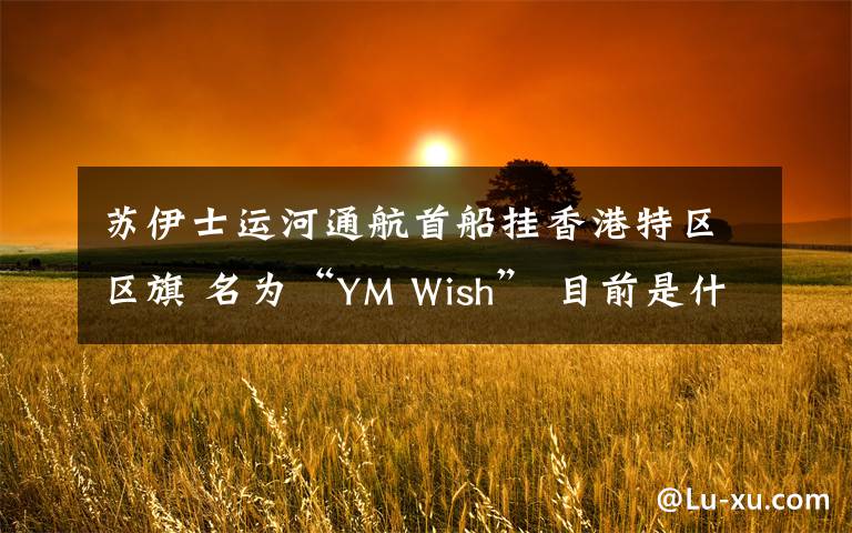 蘇伊士運(yùn)河通航首船掛香港特區(qū)區(qū)旗 名為“YM Wish” 目前是什么情況？