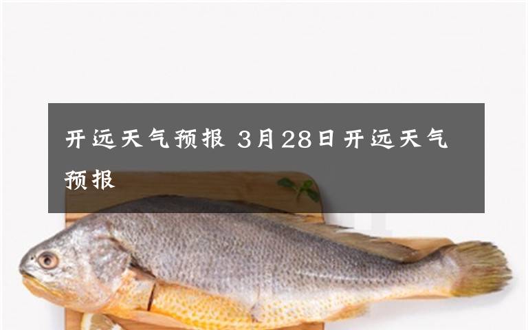 開遠天氣預(yù)報 3月28日開遠天氣預(yù)報