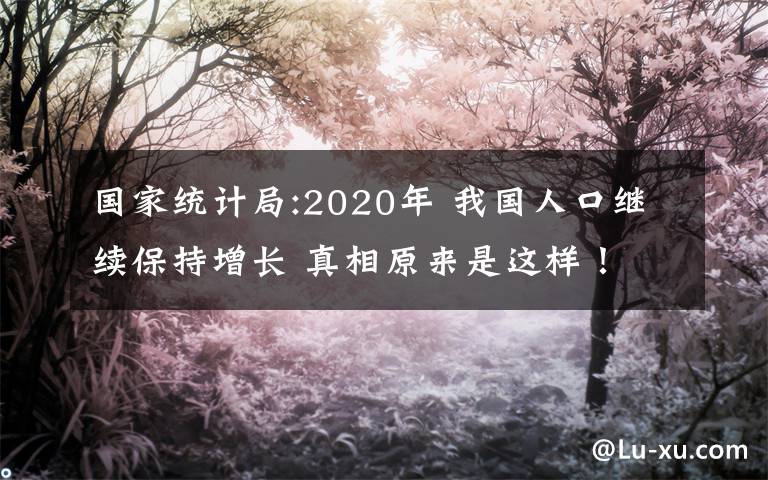 國家統(tǒng)計局:2020年 我國人口繼續(xù)保持增長 真相原來是這樣！