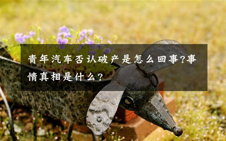 青年汽車(chē)否認(rèn)破產(chǎn)是怎么回事?事情真相是什么?