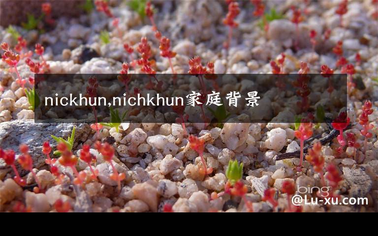 nickhun,nichkhun家庭背景