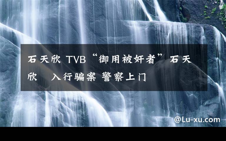 石天欣 TVB“御用被奸者”石天欣捲入行騙案 警察上門