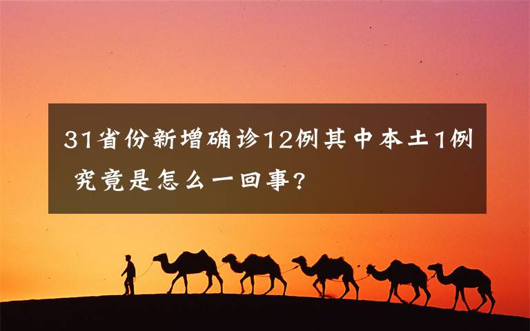 31省份新增確診12例其中本土1例 究竟是怎么一回事?