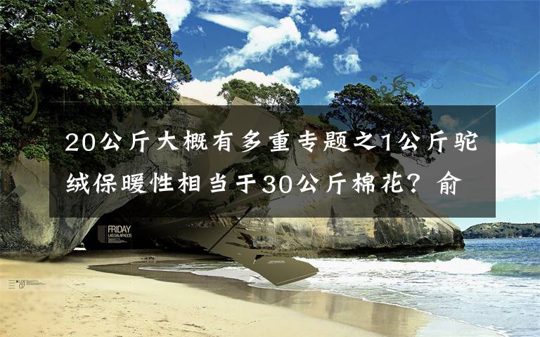 20公斤大概有多重專題之1公斤駝絨保暖性相當(dāng)于30公斤棉花？俞兆林因虛假?gòu)V告被罰