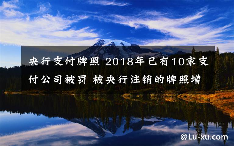 央行支付牌照 2018年已有10家支付公司被罰 被央行注銷的牌照增至28張