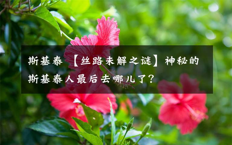 斯基泰 【絲路未解之謎】神秘的斯基泰人最后去哪兒了？