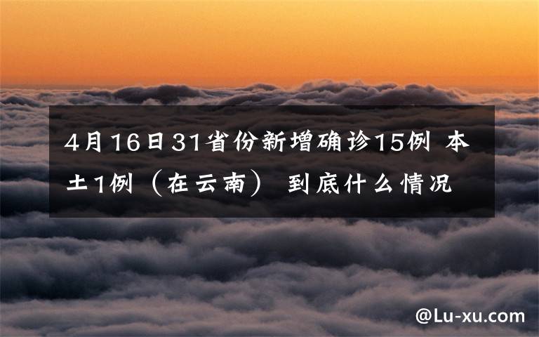 4月16日31省份新增確診15例 本土1例（在云南） 到底什么情況呢？