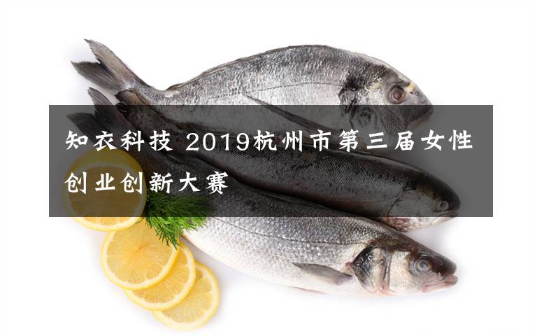 知衣科技 2019杭州市第三屆女性創(chuàng)業(yè)創(chuàng)新大賽