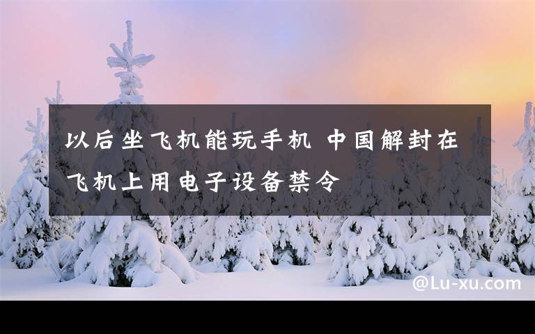 以后坐飛機(jī)能玩手機(jī) 中國解封在飛機(jī)上用電子設(shè)備禁令