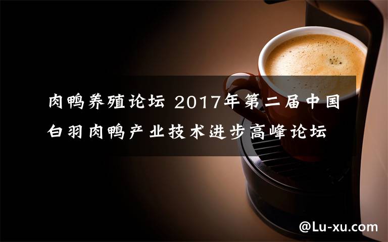 肉鴨養(yǎng)殖論壇 2017年第二屆中國(guó)白羽肉鴨產(chǎn)業(yè)技術(shù)進(jìn)步高峰論壇