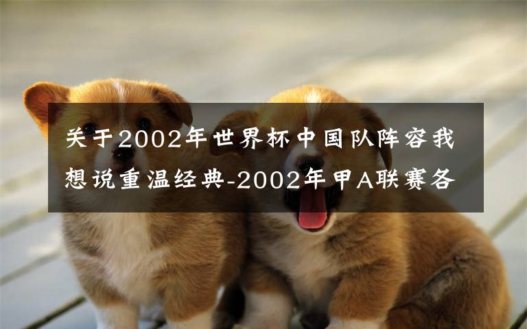 關(guān)于2002年世界杯中國隊陣容我想說重溫經(jīng)典-2002年甲A聯(lián)賽各球隊主力名單2