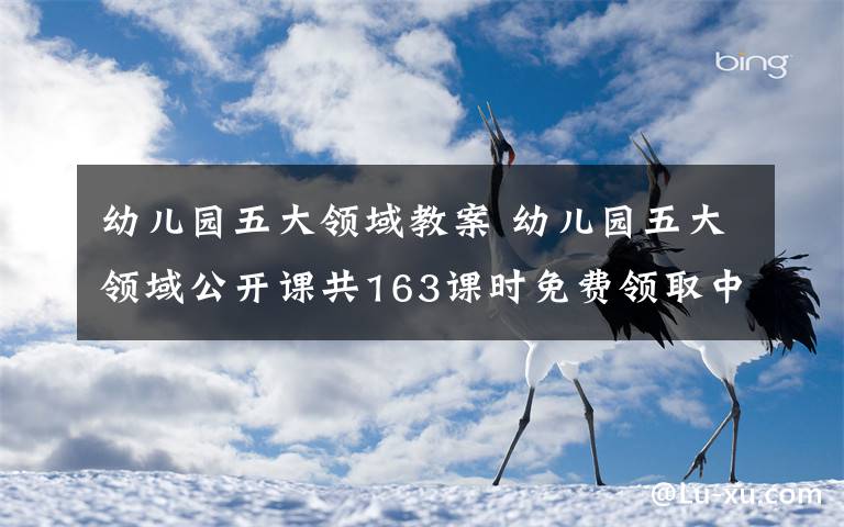 幼兒園五大領(lǐng)域教案 幼兒園五大領(lǐng)域公開課共163課時(shí)免費(fèi)領(lǐng)取中