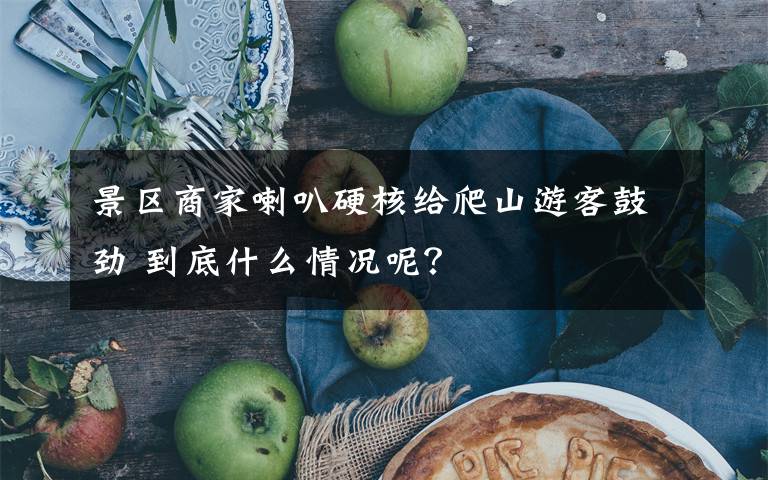 景區(qū)商家喇叭硬核給爬山游客鼓勁 到底什么情況呢？