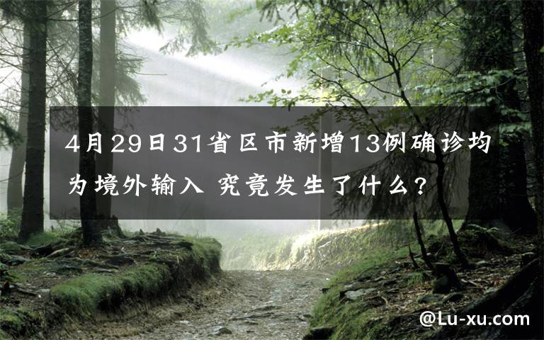 4月29日31省區(qū)市新增13例確診均為境外輸入 究竟發(fā)生了什么?