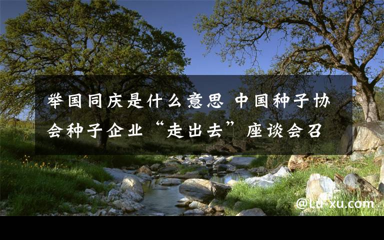 舉國(guó)同慶是什么意思 中國(guó)種子協(xié)會(huì)種子企業(yè)“走出去”座談會(huì)召開(kāi)