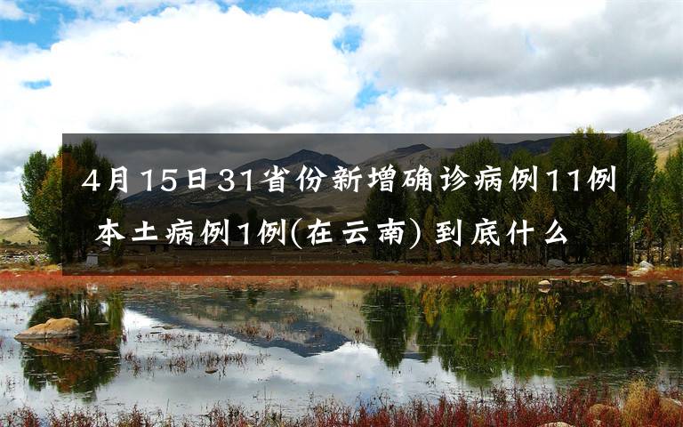 4月15日31省份新增確診病例11例 本土病例1例(在云南) 到底什么情況呢？