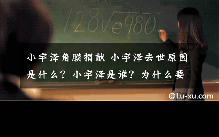 小宇澤角膜捐獻 小宇澤去世原因是什么？小宇澤是誰？為什么要跨省搶救？