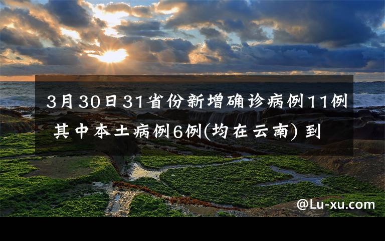 3月30日31省份新增確診病例11例 其中本土病例6例(均在云南) 到底是什么狀況？