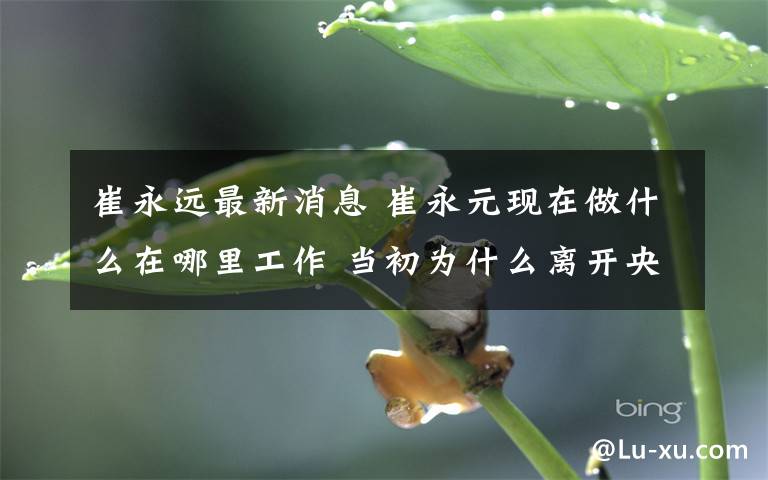 崔永遠(yuǎn)最新消息 崔永元現(xiàn)在做什么在哪里工作 當(dāng)初為什么離開(kāi)央視