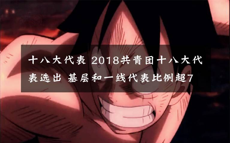 十八大代表 2018共青團(tuán)十八大代表選出 基層和一線代表比例超70%