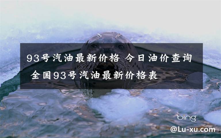 93號汽油最新價格 今日油價查詢 全國93號汽油最新價格表